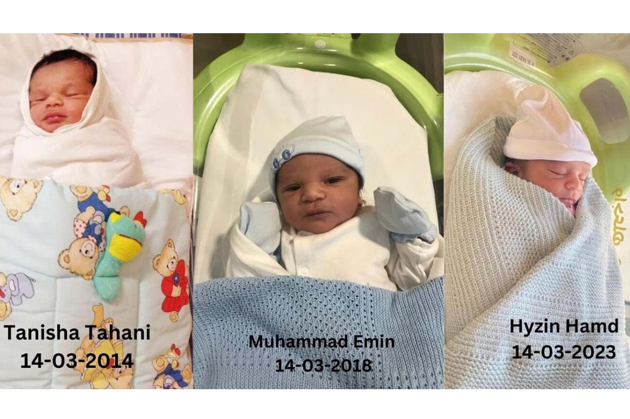 Abu Dhabi: Mother gives birth to 3 children on same date in 9 years