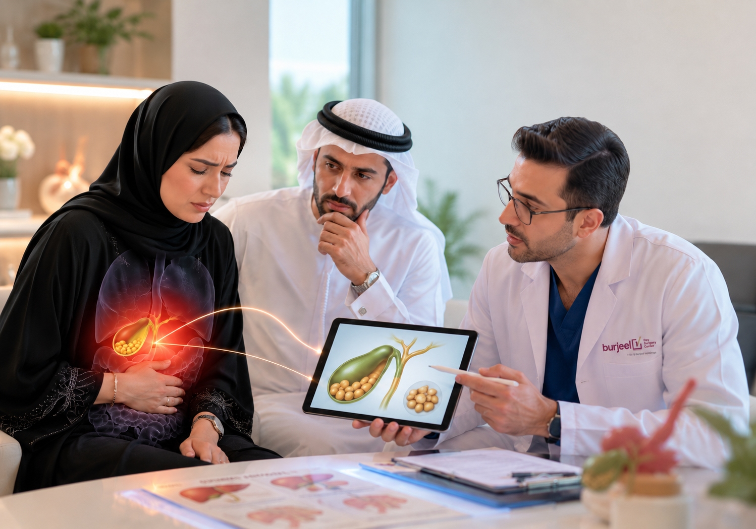 حصى المرارة: الأعراض، الأسباب، وخيارات الجراحة بالمنظار