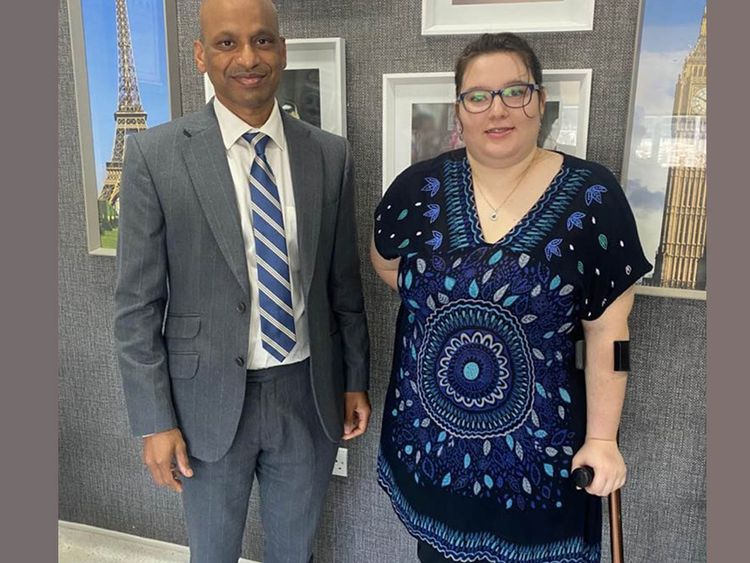 Dr K.P. Meda with Zante Gerber