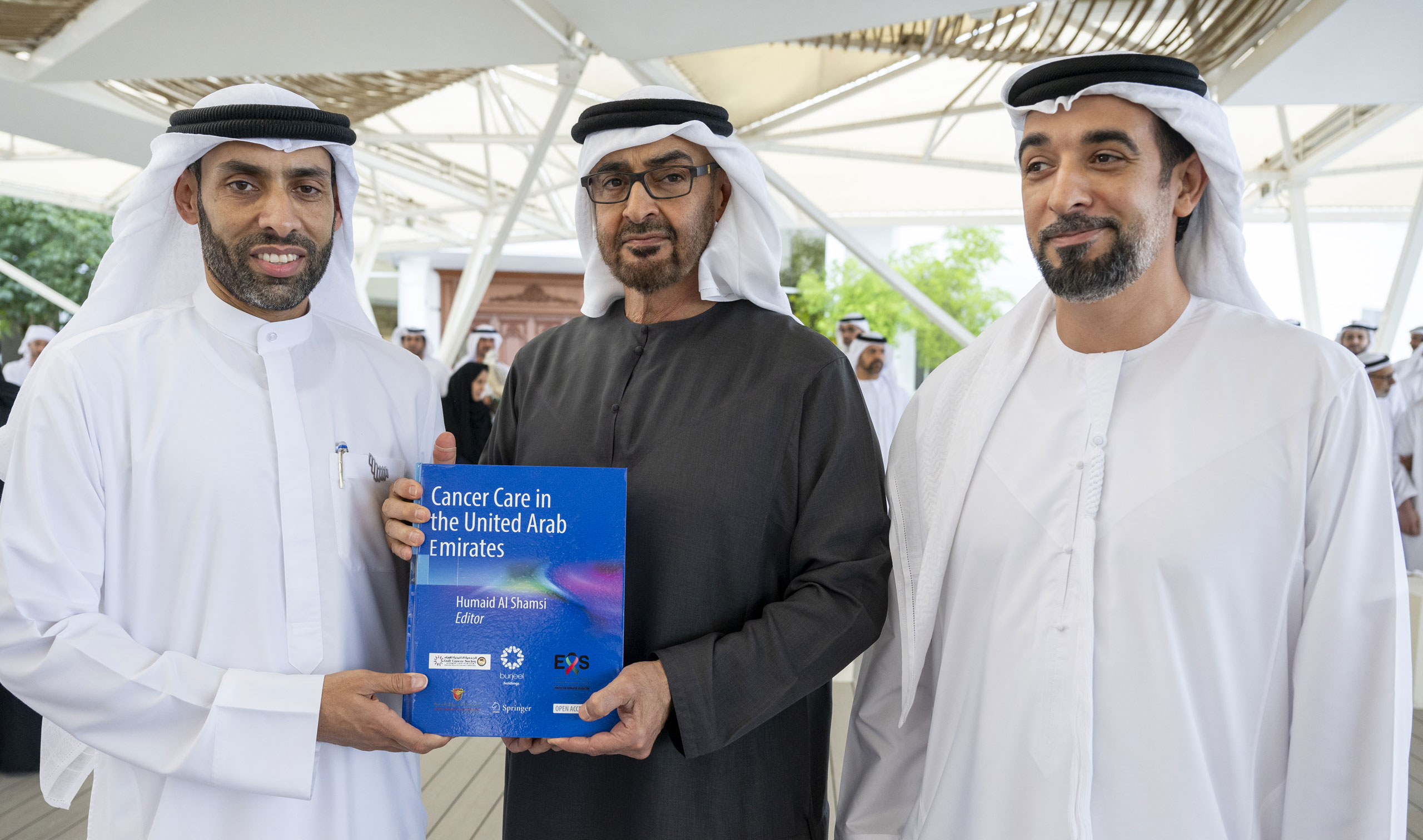 His Highness Sheikh Mohamed bin Zayed Al Nahyan Receives First Copy of ‘Cancer Care in the United Arab Emirates’